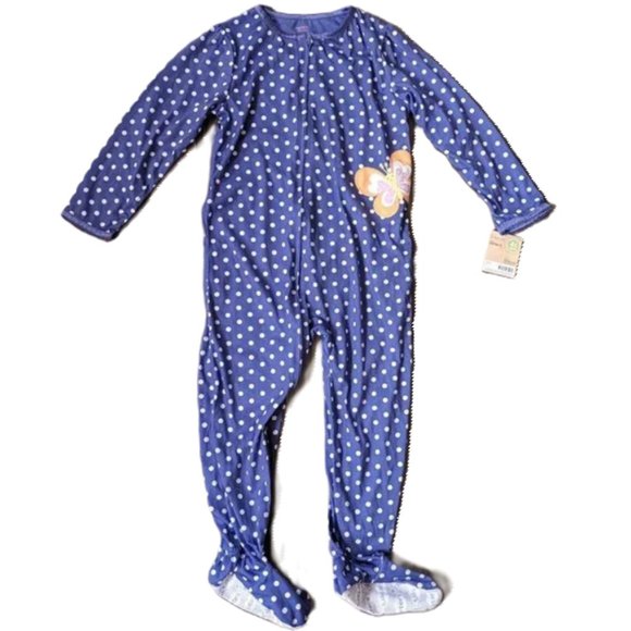NWT Carter's Toddler Girls Butterfly Dot Pajama Dream PJ Comfy-Fit Sleep… - Picture 5 of 5